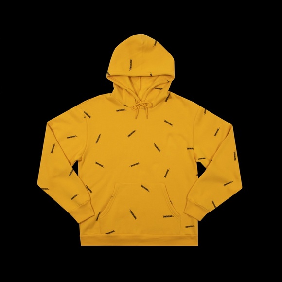 DUMBGOOD x THE SHINING Repeat Logo Yellow Pullover Hoodie Kubrick Collection - Picture 9 of 13